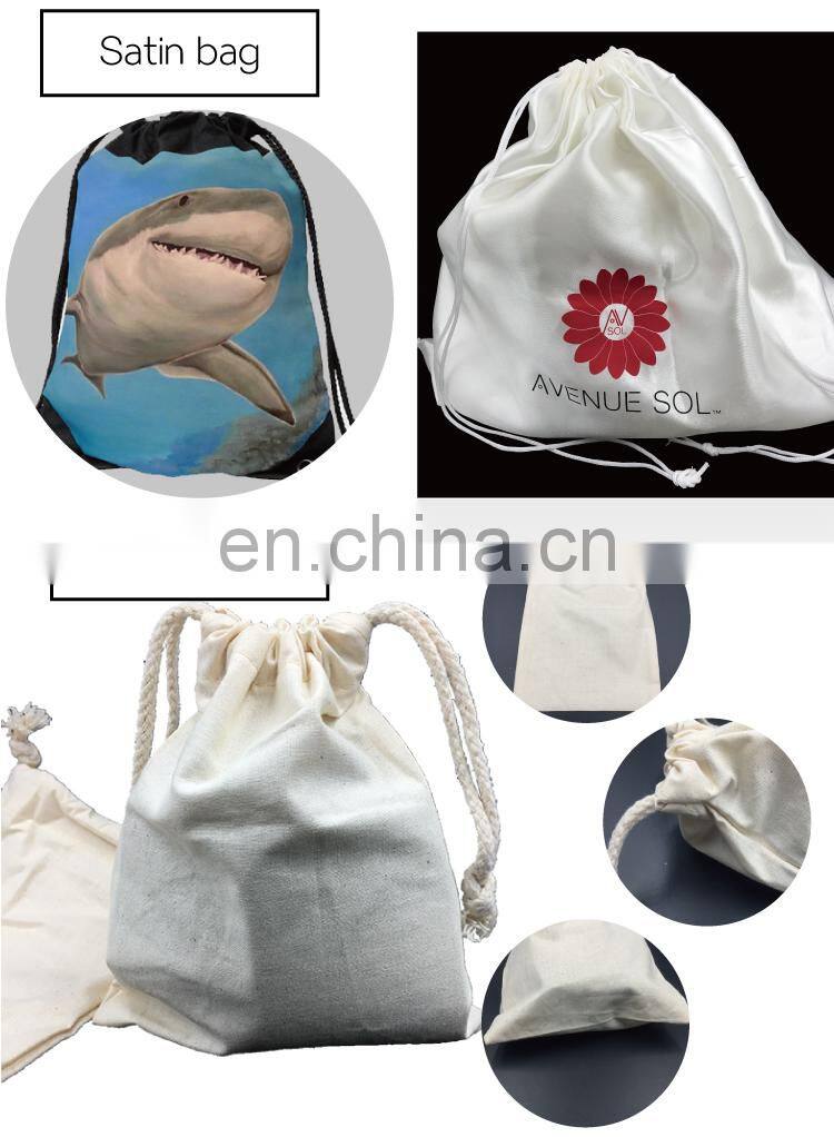 custom gold logo drawstring pouch bags dust bag with two strings