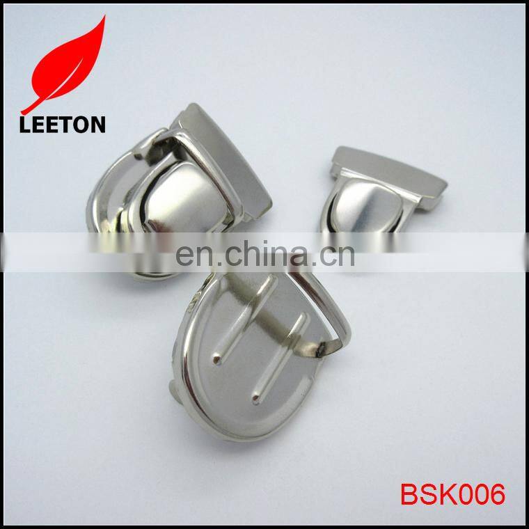 Good quality bag parts metal bag lock for leather handbag