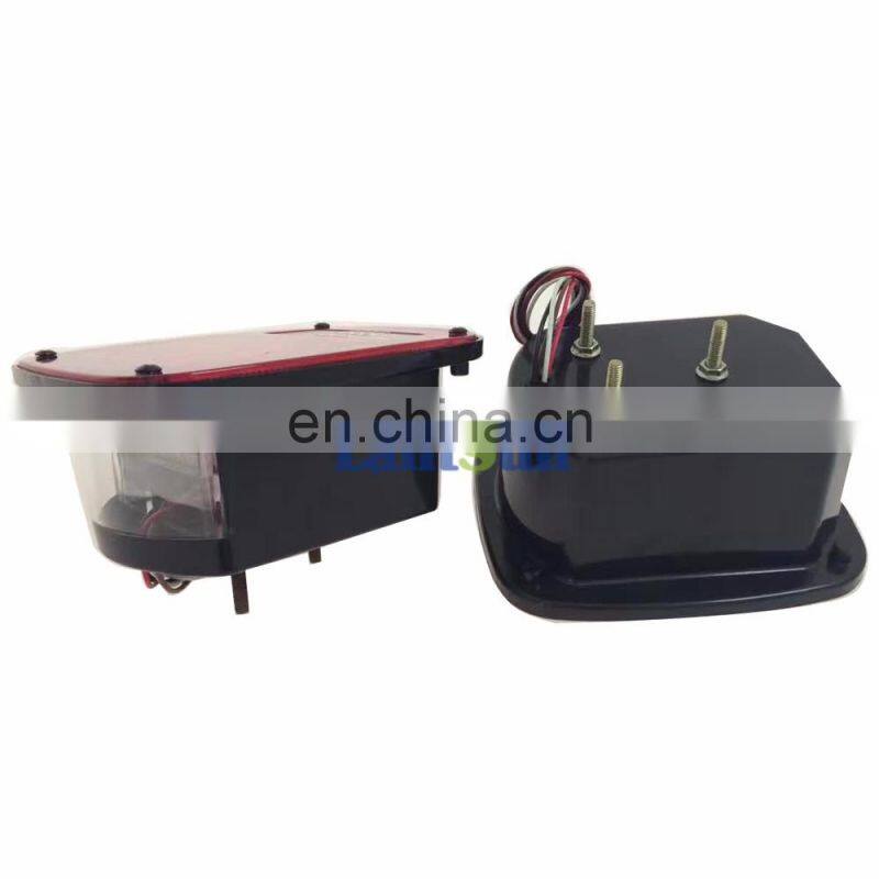 For Jeep TJ Replacement Tail Lights RED LENS w/ Bright Red LED's LED License Plate Lights J204