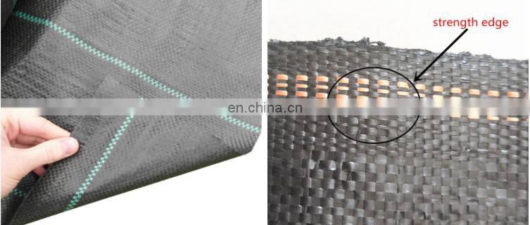 made in China white woven polypropylene weed mat ground cover