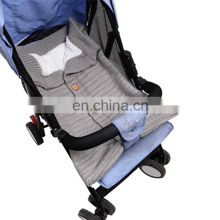 Newborn Infant Thick Knitted Woolen Baby Warm Sleeping Bag Stroller Sleep Sack