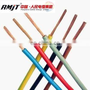 High quality BV 6mm2 solid copper conductor electric wire cable