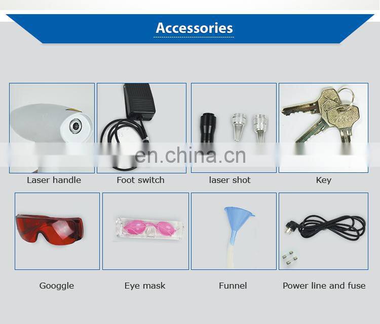 Portable Q Switched Nd Yag Laser Tattoo Removal Machine