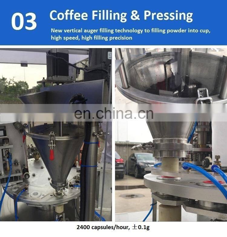 Shanghai manufacture nespresso filling sealing machine
