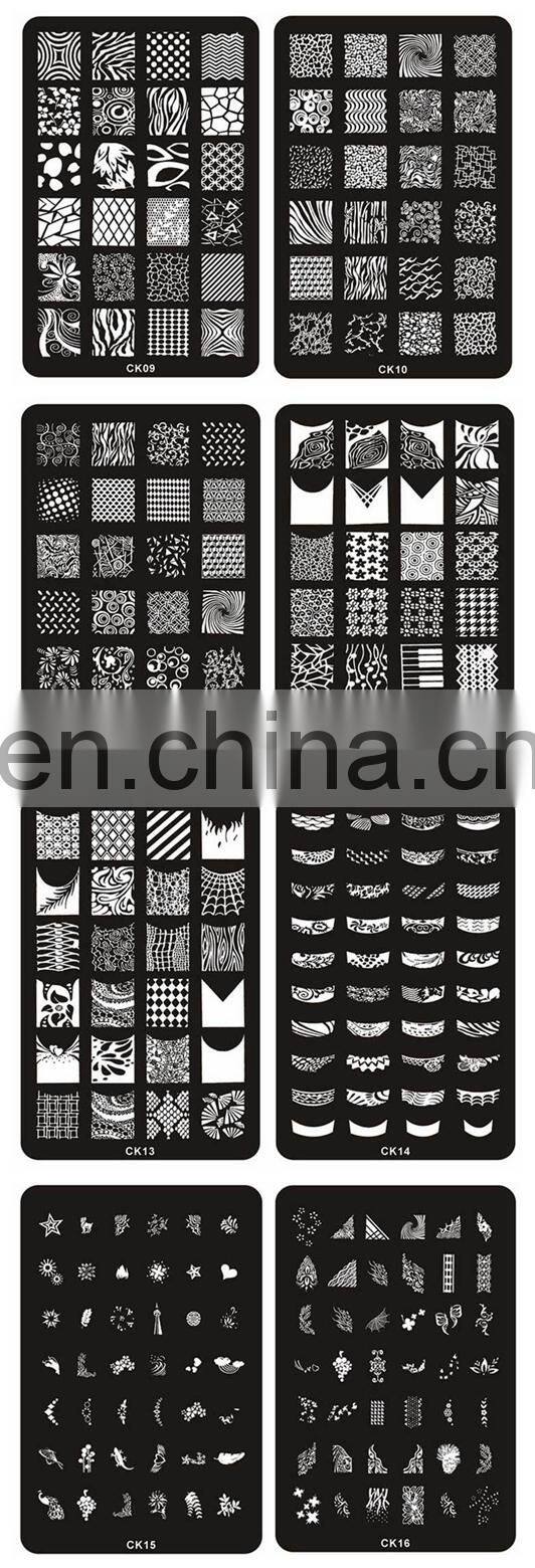 Wholesale CK Series metal custom nail art stamp plate