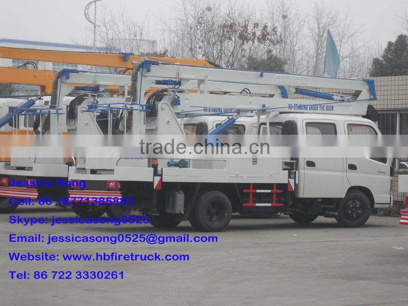 14m working height Foton Aumark man lift truck