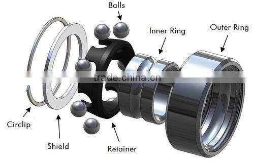 608RS bearing ABEC11 skateboard bearing micro deep groove ball bearing