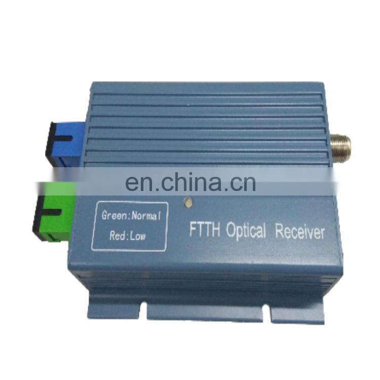 low price indoor catv 2 input active agc ftth mini optical node receiver with wdm