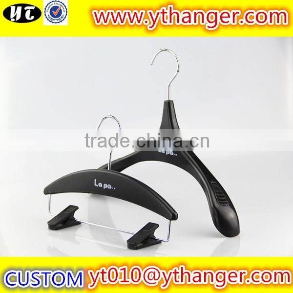 YY0484 high quality sollid plastic hanger clothes hanger pants hanger
