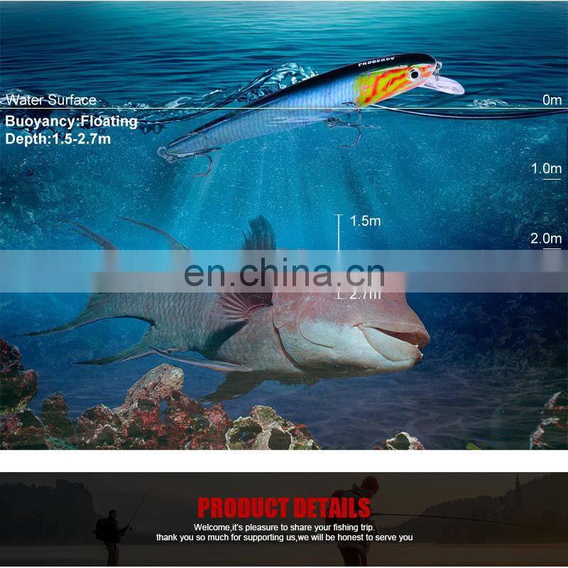 New floating lureABSPlastic artificial bait11cm/11gsea fishing lure hard bait lure segment minnow trout lure