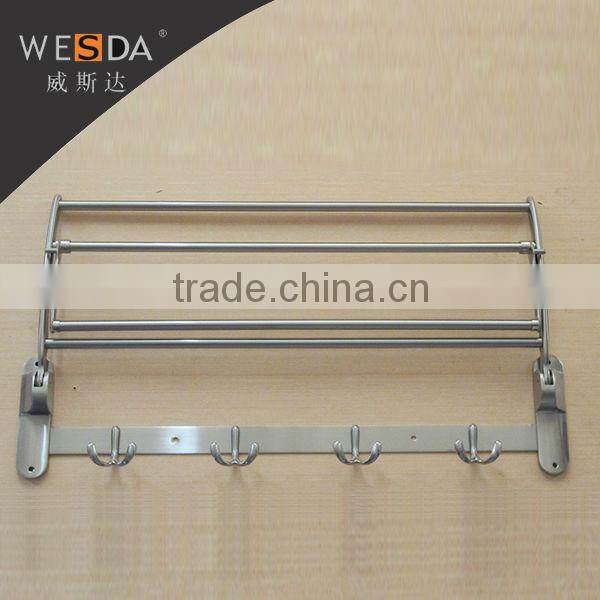 WESDA 2014 Fashion Stainless Steel bathroom towel rack,bathroom accessories(A163 hair line S/S)