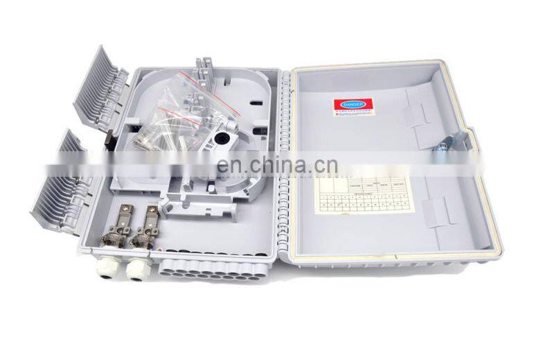 MT-1416 High quality pole mount type outdoor PC plastic 16 core optical distribution box