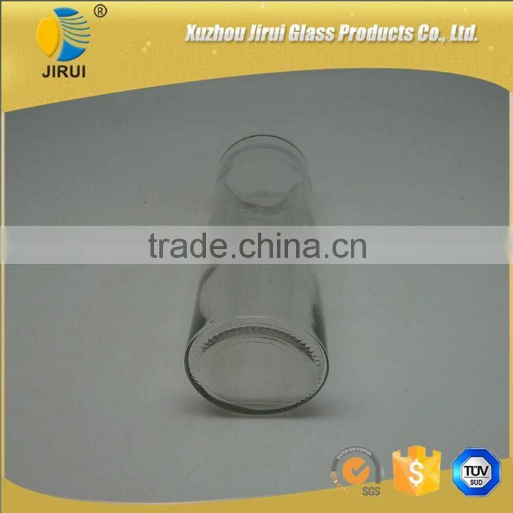 400ml Cylinder Shape Clear Glass Candle Jar