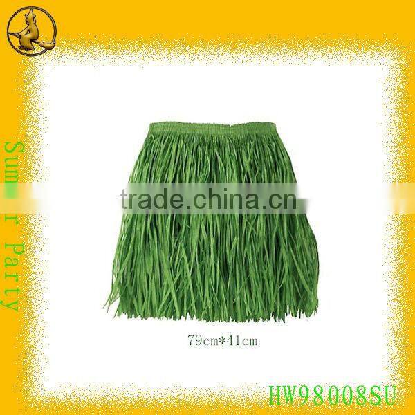 60cm Rose Raffia Hula Long Skirt for Hawaii Party