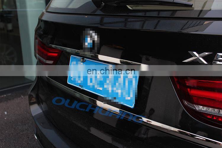 Stainless Steel Rear Door Trunk Lid Cover Trim Sticker For BMW drive Emblem Logo X5 F15 X5M F85 Car Accessories