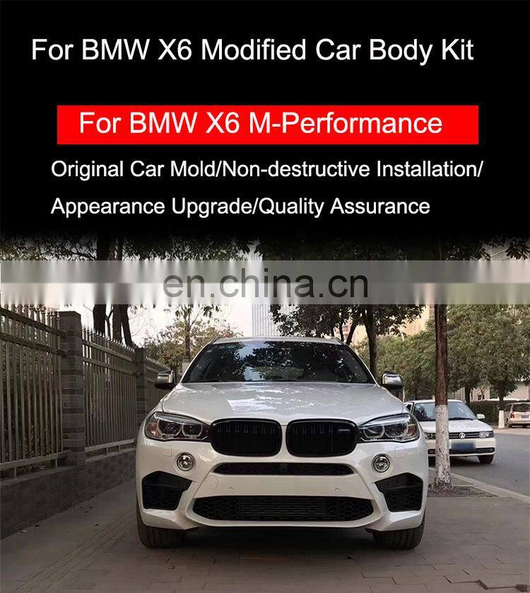 Runde For Bmw X6 M Style Car Bumpers Body Kit M Sport Type PP Material Body Kit