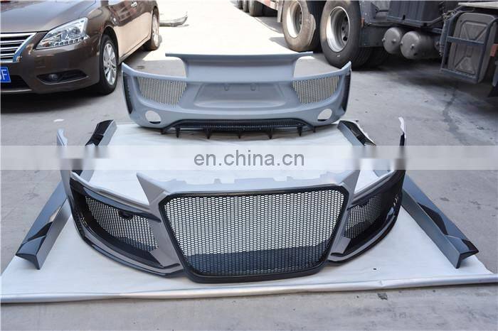 Runde Top Quality Kits For 06-15 Audi R8 V10 Upgrade Regula Design Resin Or Half Carbon Front Bumper Rear Bumper Side Skirts