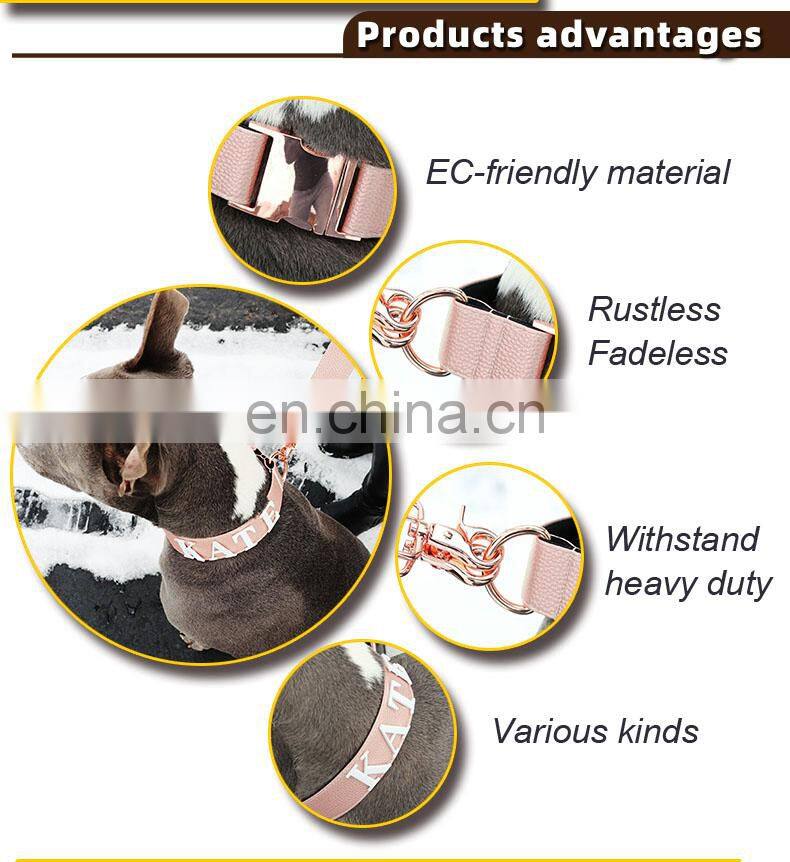 20mm Metal Accessories D rings Adjustable Slide Quick Release Buckles Dog Clips For Dog Collar And Dog Leash