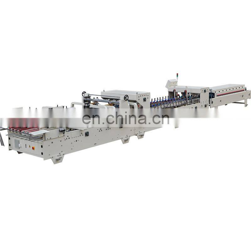 UFG1250E 2 4 corners Automatic Corrugated pizza food express paper box Folding and gluing machine