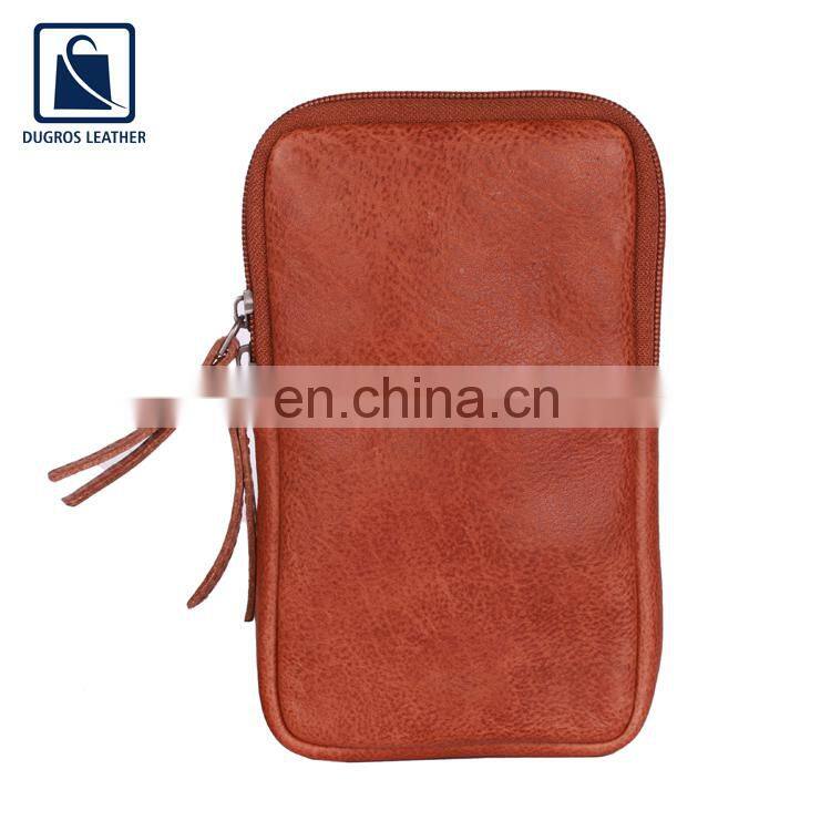 Leading Manufacturer of Top Quality Silver Antique Fitting and Swiss Cotton Lining Genuine Leather Phone Bag for Women