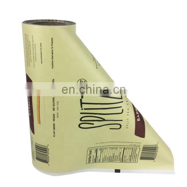 customized printed film roll material crisp potato chips pouch aluminum foil bags for chips