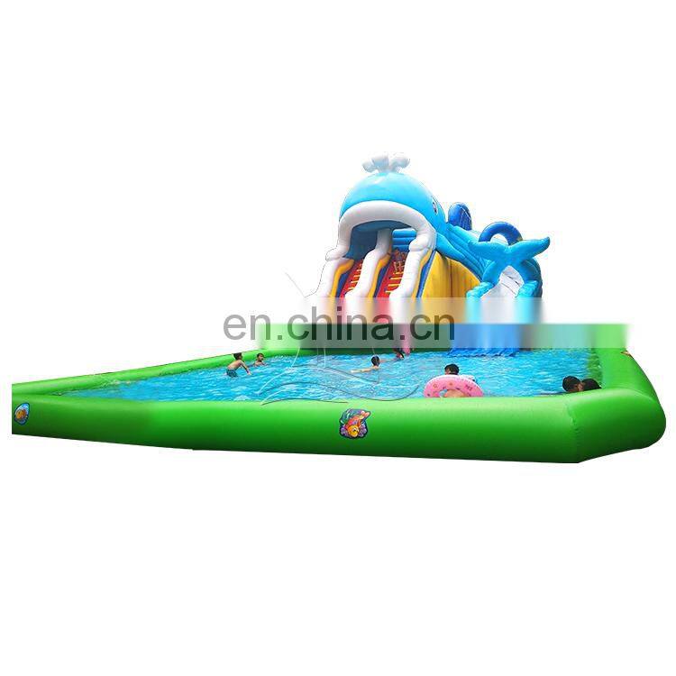 Cheap inflatable slide water park equipment for sale