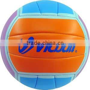 Machine stitched foam PVC material colorful volleyball size 5#
