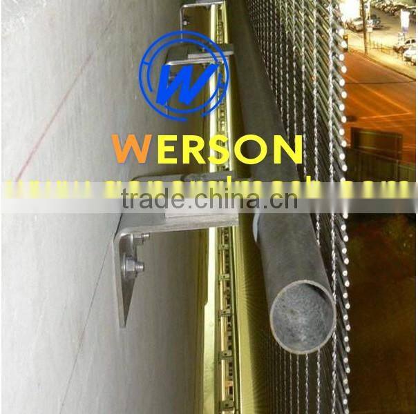 stainless steel Architectural decorative Wire Mesh for facade,3 mm rod