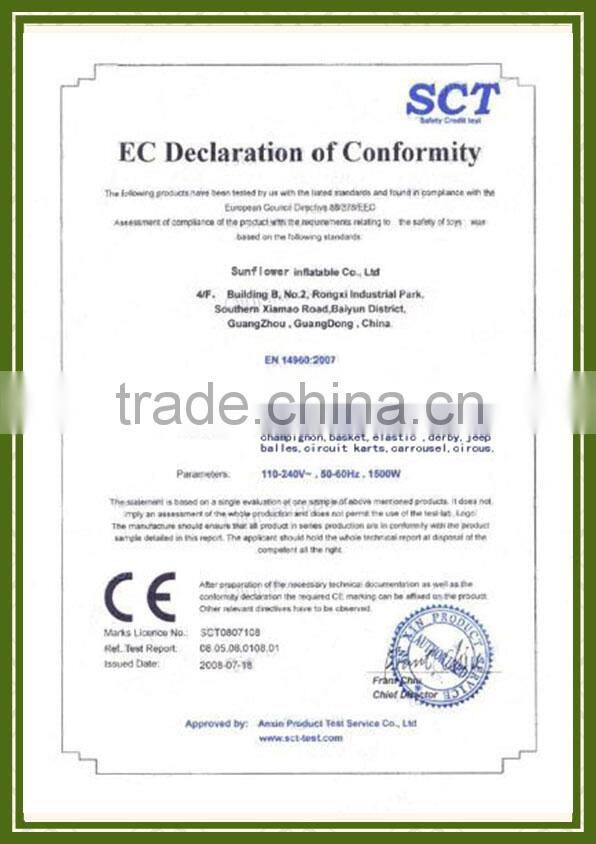 hot sale transparence colorfull grass tpu pvc inflatable body zorb balls on snow for kids 2.6m/2.8m