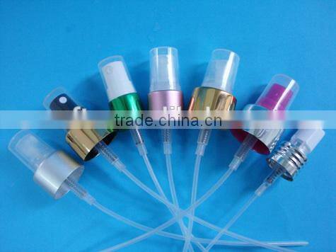 24mm water transfer printing treatment pump with special half cover, plastic external spring cream pump