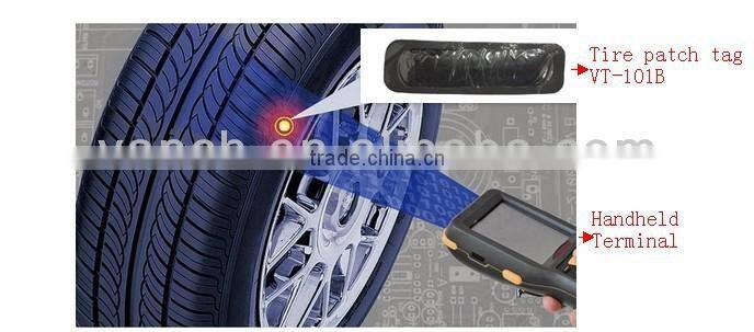 EPC class 1 UHF RFID tyre patch tag 865 to 925MHZ