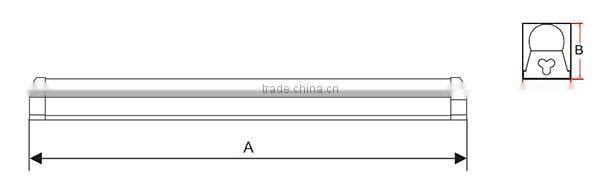 PC cover T5 0.6/0.9/1.2/1.5/2.4 meter LED tube