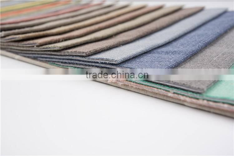 Professional company cheap colorful width Linen fabrics stretched fabric