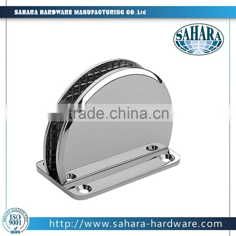 fixed semicicle 90 degree glass to wall bracket glass shower door hinge