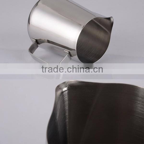 Top quality Frothing Pitcher for Espresso Machines Stainless Steel Milk Frothers Latte Jug