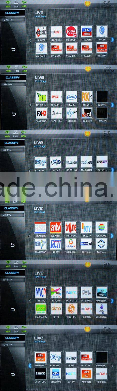 HD iptv box i6s iptv box indian channels 1G/8G Android 4.2.2 Quad core for Southeast with APK