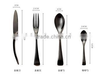 royal stainless steel spoon and fork cutlery set New product 4pcs wtih box