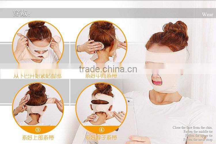Large stock Effective thin Chin Masseter lycra stereo face Slimming Belt