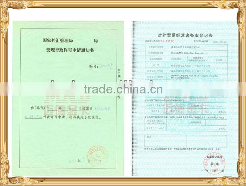 ISO15693 Contactless 13.65MHz Pre-printed card