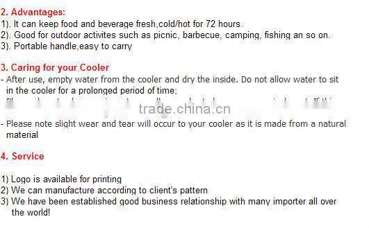 13L Portable retro ice cold chest cooler box