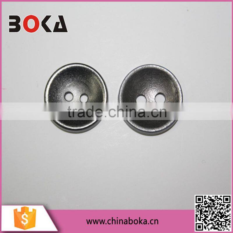 2015 wholesale classic black round shape plastic buttons with holes yiwu factory on direct sale