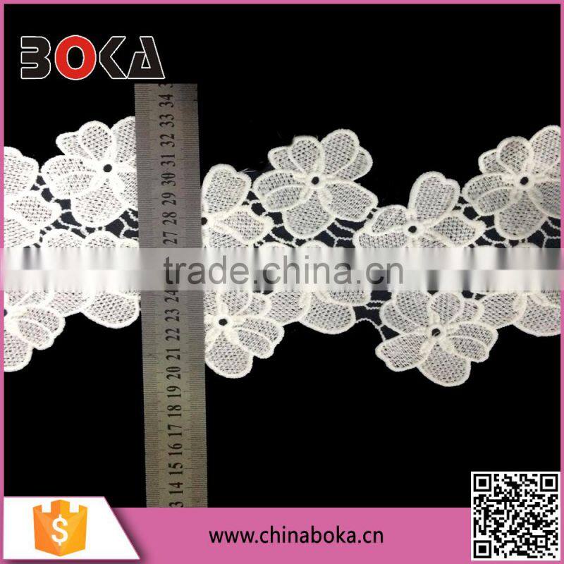 The milk silk embroidery lace