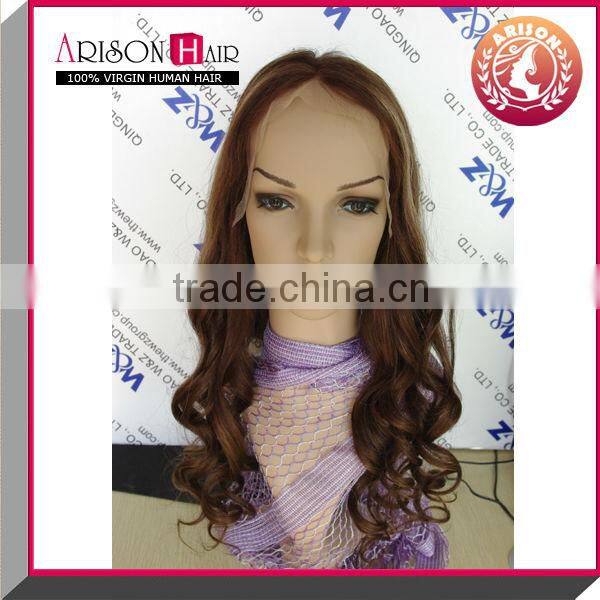 High quality virgin indian silk base full lace wig