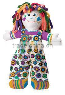 washable painting plush toy/plush painting toy/painting toy