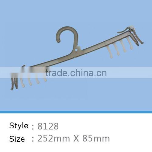 wholesale black new design plastic clothes hanger for underwear and bra