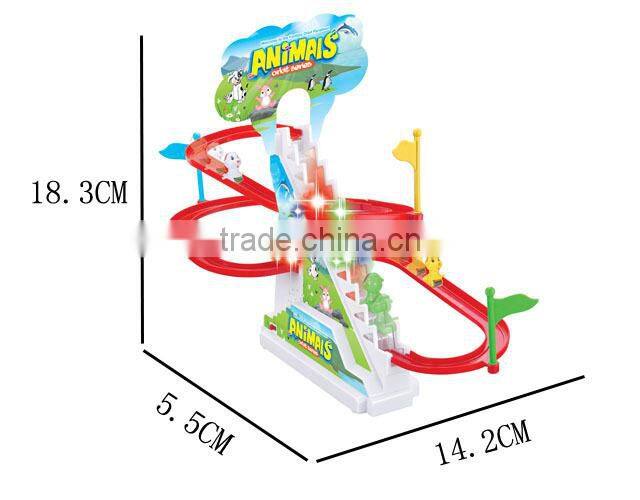 B/O stairs track toy , electric car track toy