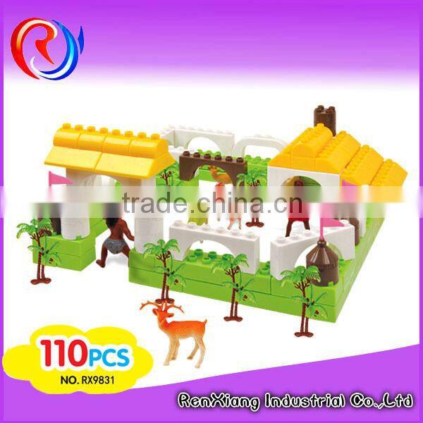 Plastic children diy building blocks toys