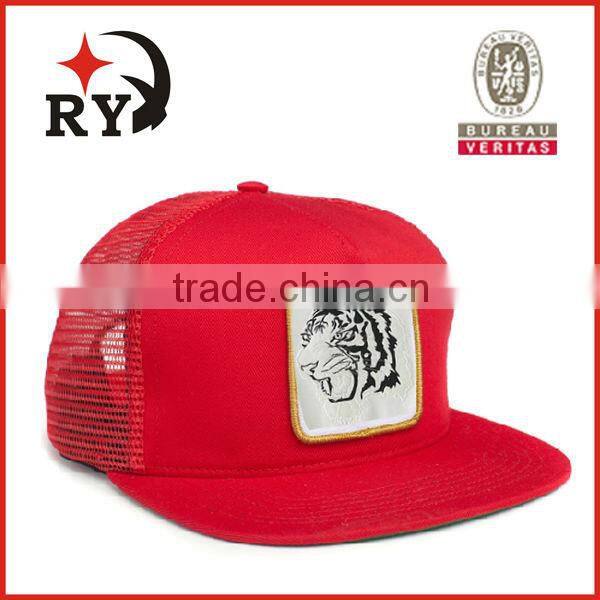 Promotional plush tiger 3d mesh summer hats 2014 snapback with custom alibaba china