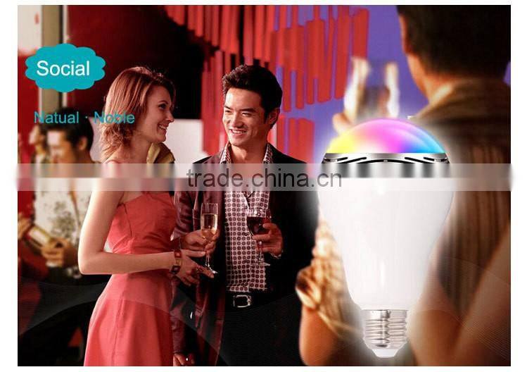 2016 changeable colour Wifi LAMP Bluetooth Speaker With app Remote Control.