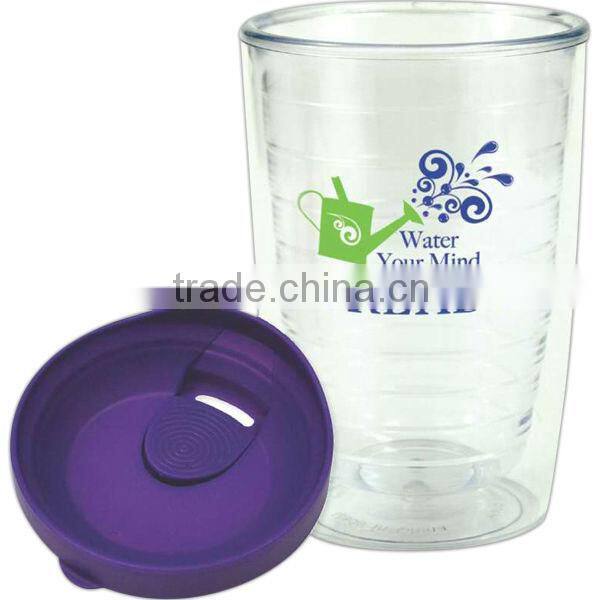 plastic double wall cup with straw and lid- 16OZ/21OZ